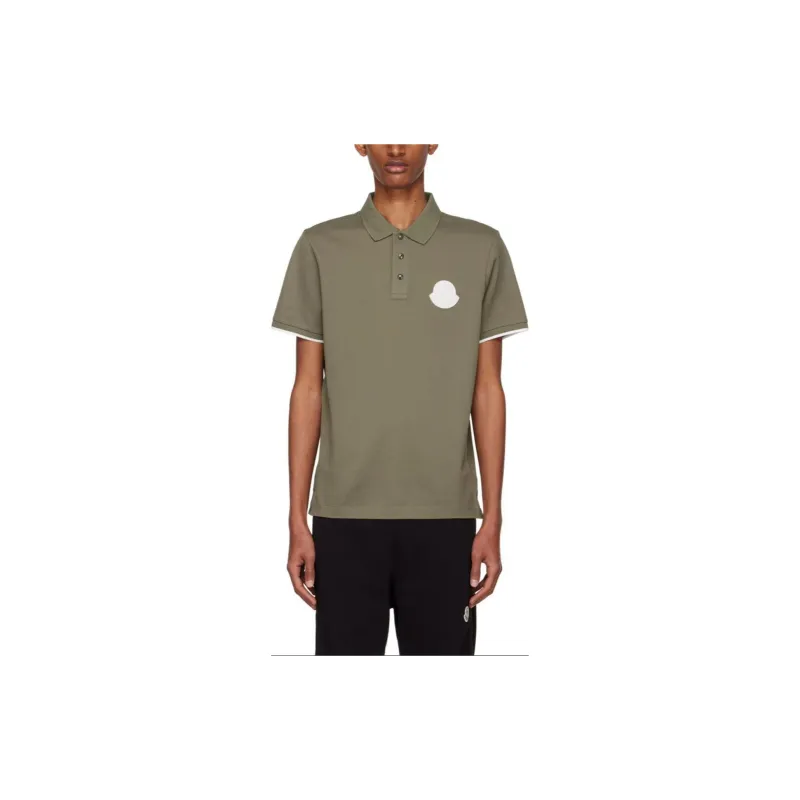 Moncler Polo Shirts Men Green-1