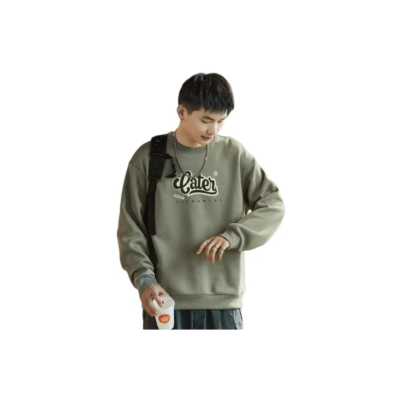 Tonlion Sweatshirt Men's Ash Green Tea-1
