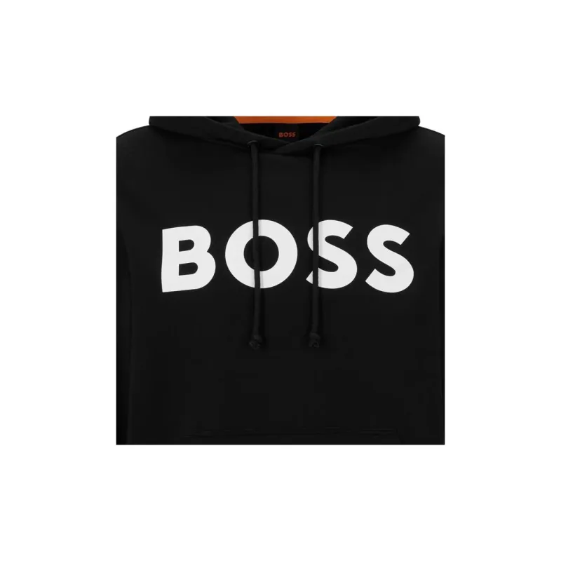 HUGO BOSS Logo print Cotton Hoodie-5