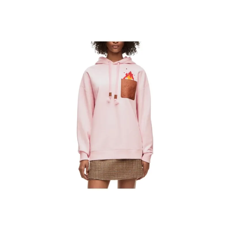 LOEWE LOEWE X Howl's Moving Castle Sweatshirt Unisex Pink-3