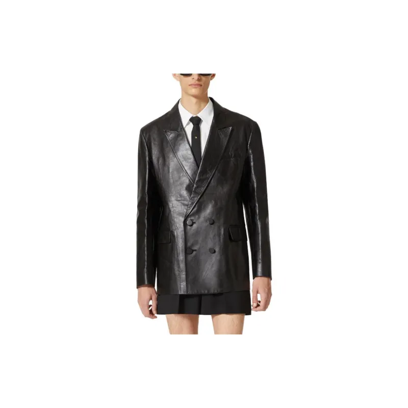 Valentino FW23 Leather Jacket Men's Black-1