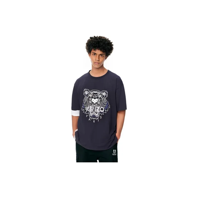 KENZO Men's Classic Tiger Short Sleeve T shirt Black-4