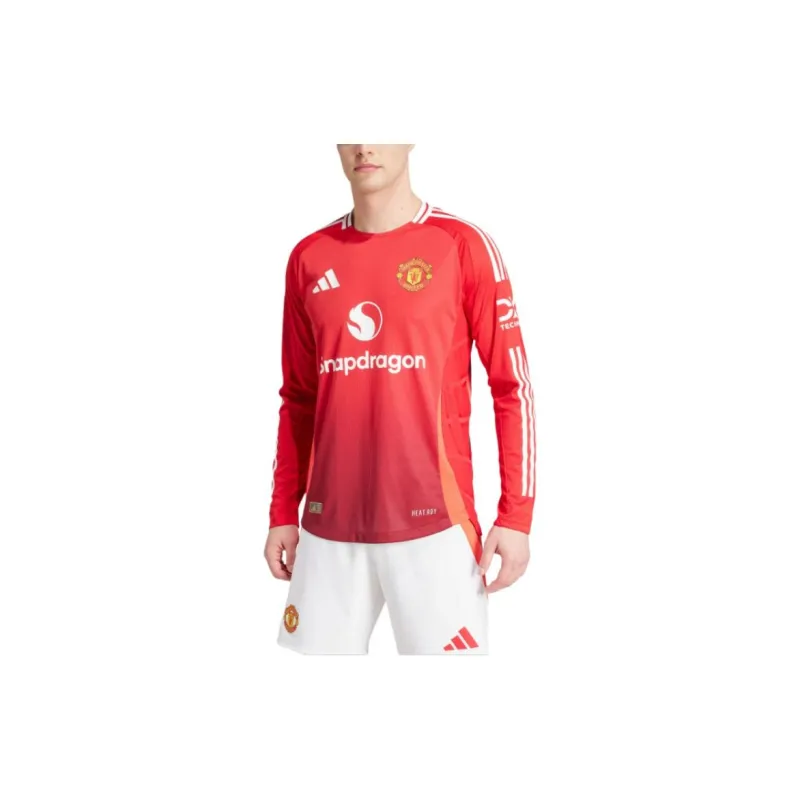 Adidas Free Shipping With AdiClub Manchester United 24/25 Long Sleeve Home Authentic Jersey-1