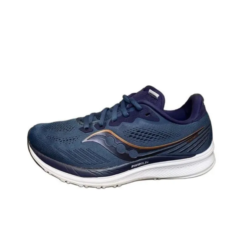 Saucony Anti-Slip Wear-Resistant Low-Top Running Shoes Women's Blue-0