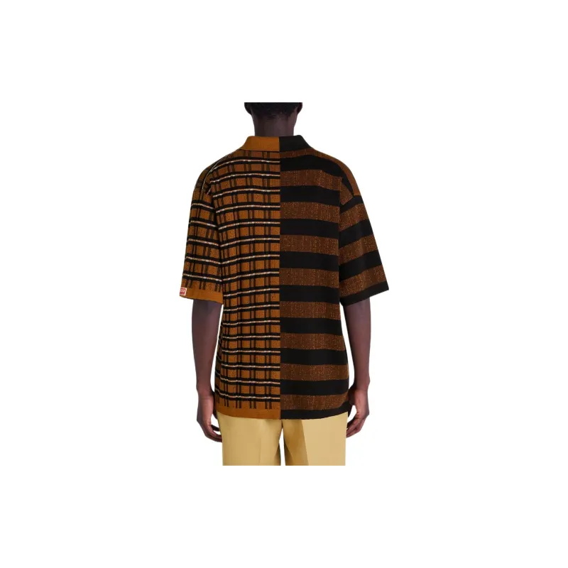 KENZO Polo Shirts Men Brown-5