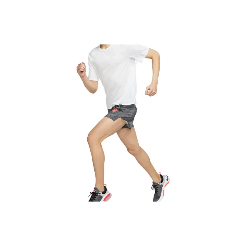 Nike Dri Fit Casual Shorts Men Black Red-4