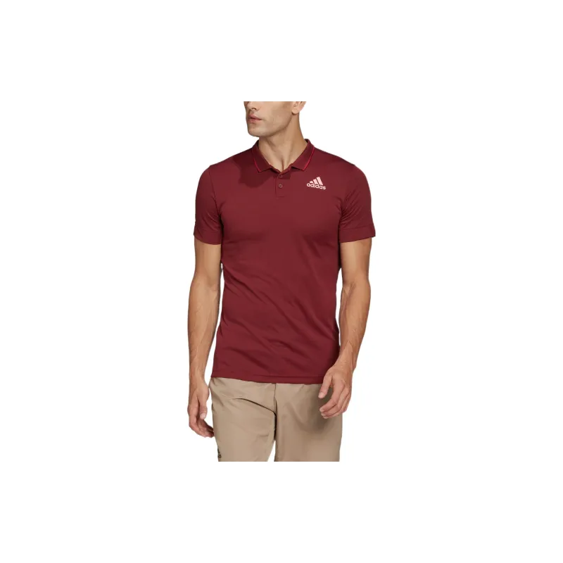 Adidas Polo Shirts Men Burgundy-1