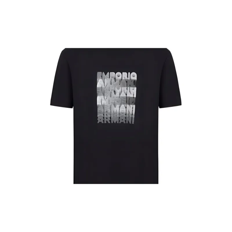 EMPORIO ARMANI T Shirts Men Navy Blue-5