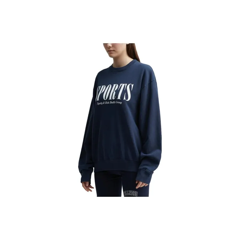 SPORTY & RICH Graphic-print Cotton Sweatshirt-8