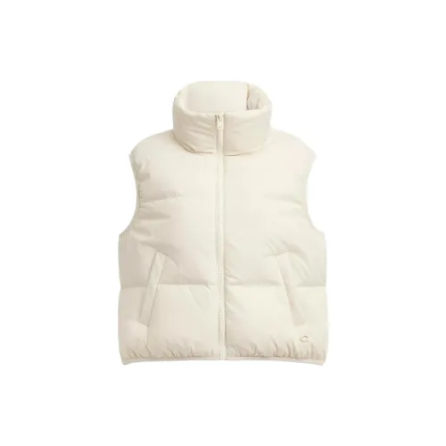 COACH Vests Women's Cream White