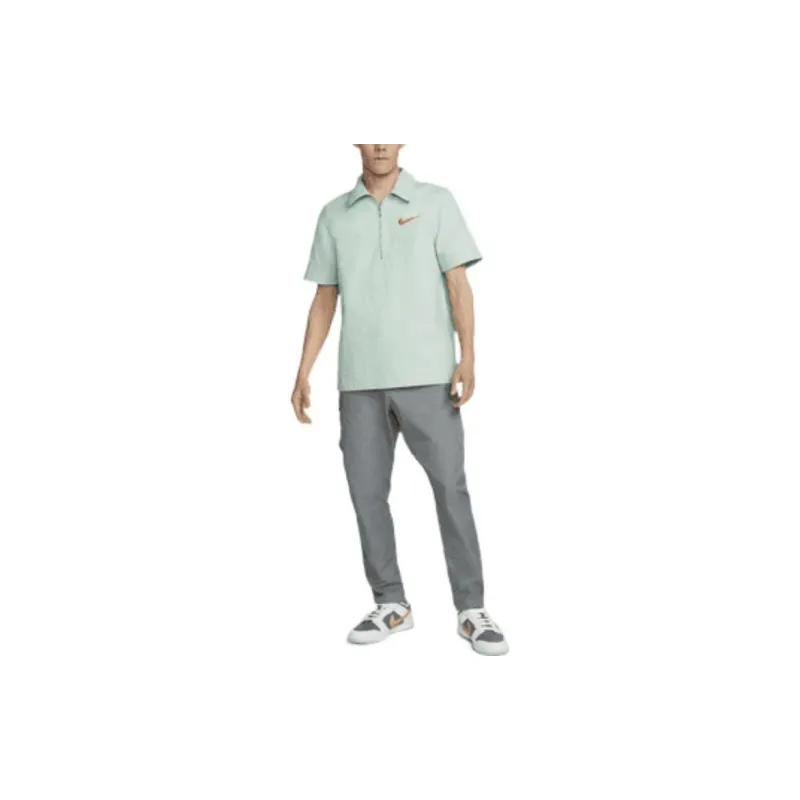 Nike Polo Shirts Men Aqua Blue-2