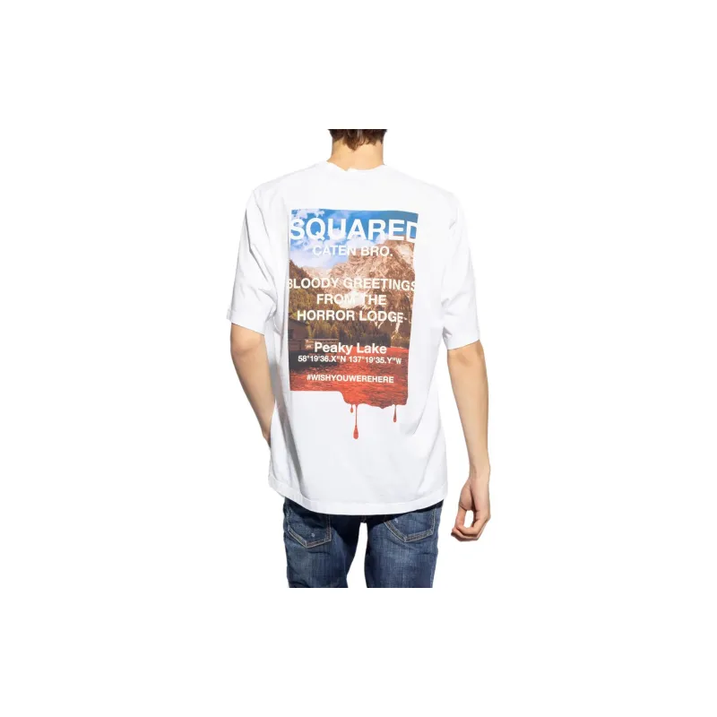 DSQUARED 2 Graphic-Printed Crewneck T-Shirt-3