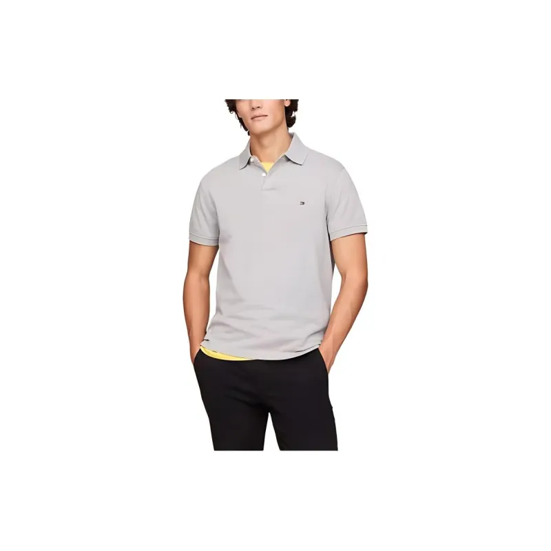 Tommy Hilfiger Polo Shirt Men's Light Gray-1