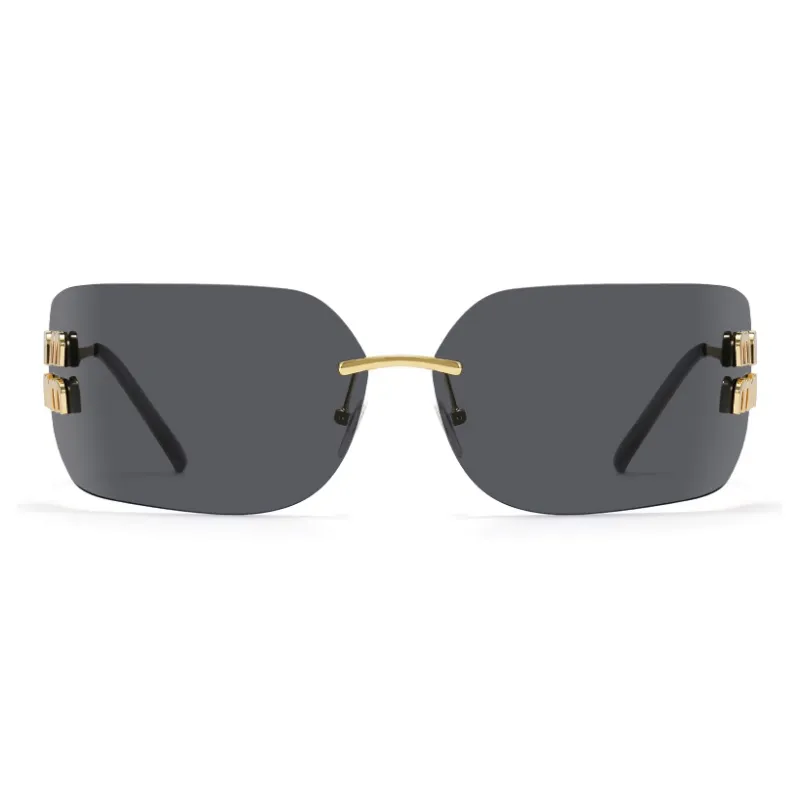 Morakot Alloy Irregular Shape Sunglasses Unisex-0