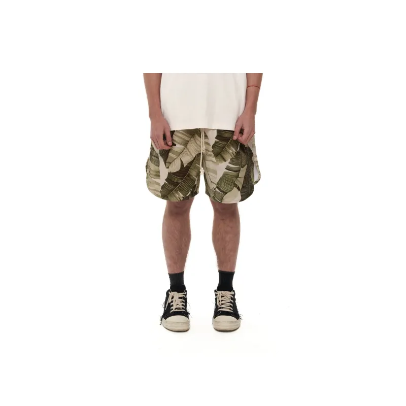 JUNGLE GURL Casual Shorts Unisex Green-2