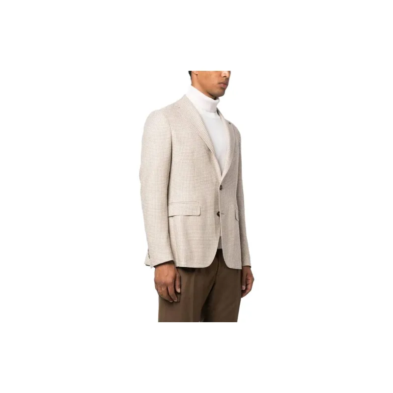 Tagliatore Houndstooth pattern Single breasted Blazer-3