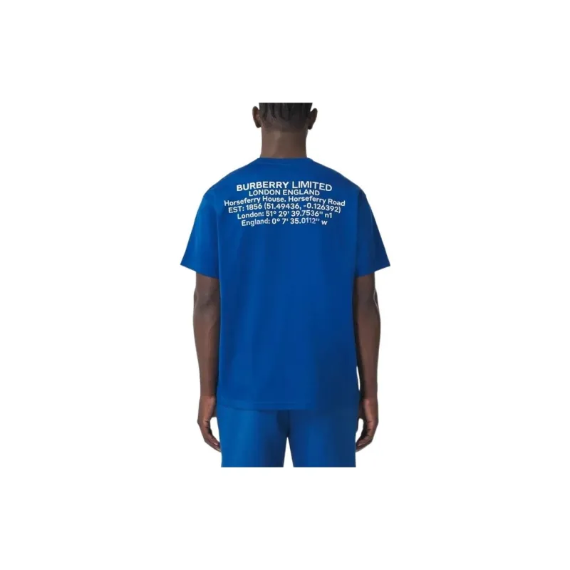Burberry T Shirts Men Blue-3