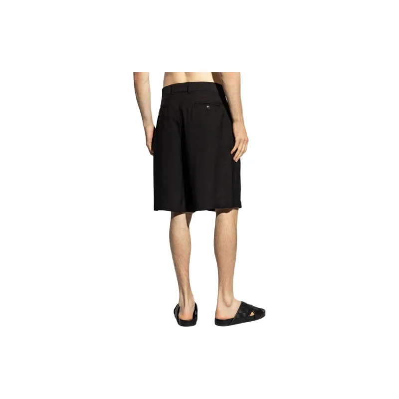 GIORGIO ARMANI Wide Leg Bermuda Shorts-4