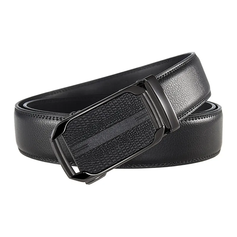 Yalu Preferred Cow Split Leather Belts Men's 3.5CM-1