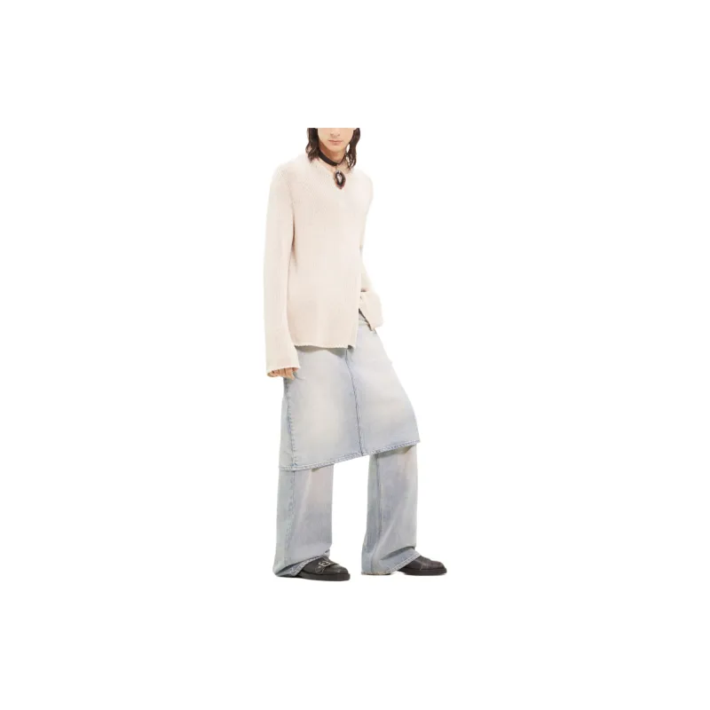 COURREGES Open Side Crewneck Jumper-1