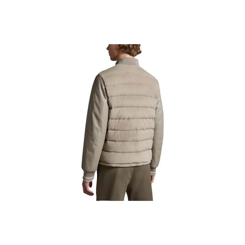 Moncler Chalanches Suede Down Jacket Down Jacket Men's Beige-3
