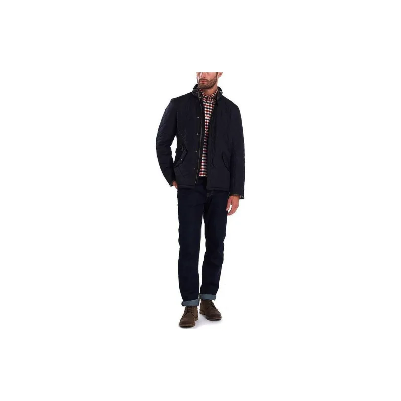 BARBOUR Powell Quilted Jacket Jackets Coats Men's Marine Blue-2