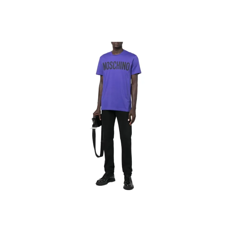 MOSCHINO T Shirts Men Purple-1