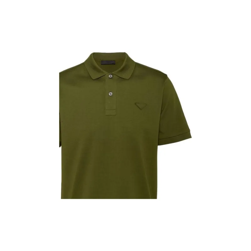 PRADA Polo Shirt Men's Army Green-4