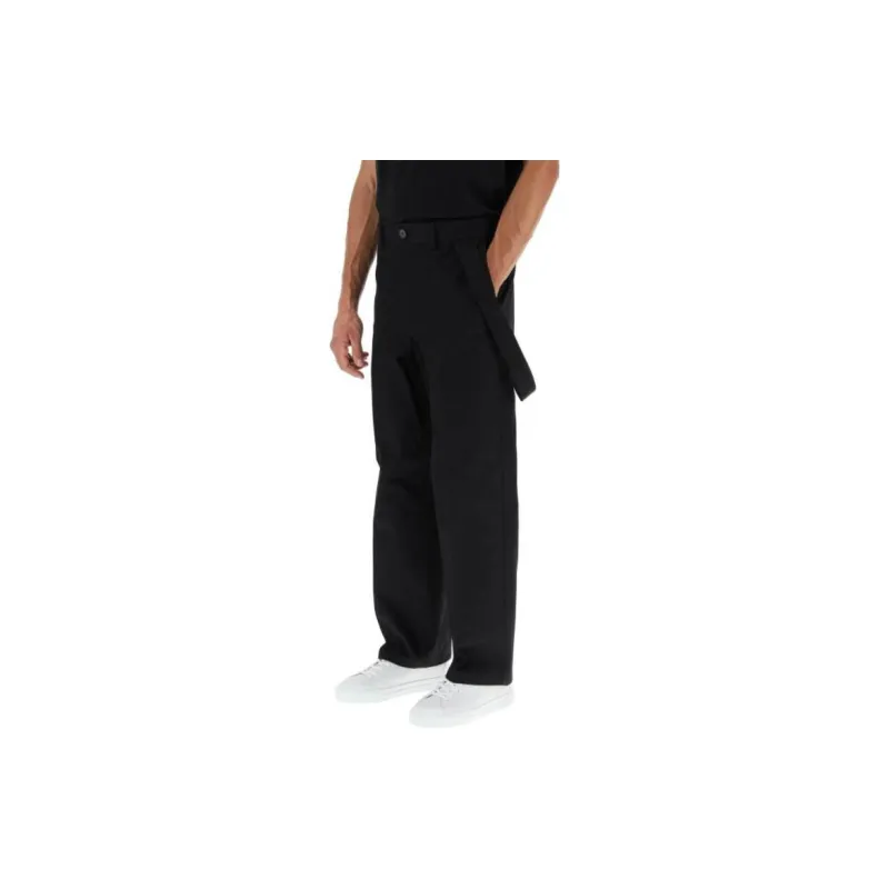 Burberry Mid rise Cotton Wide leg Trousers-3