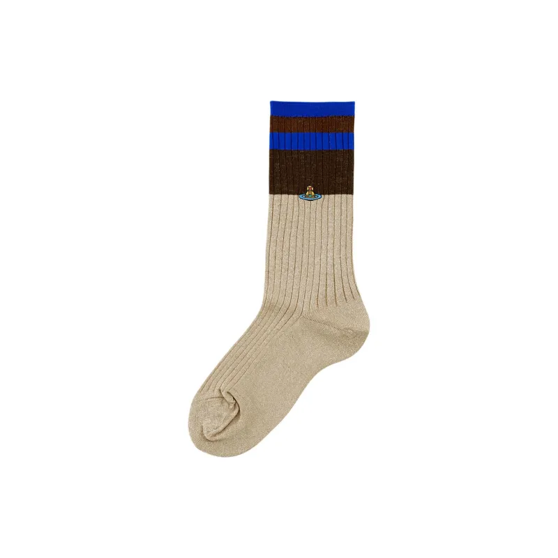 Vivienne Westwood Mid-Calf Socks Women's 1 Pack Beige-1
