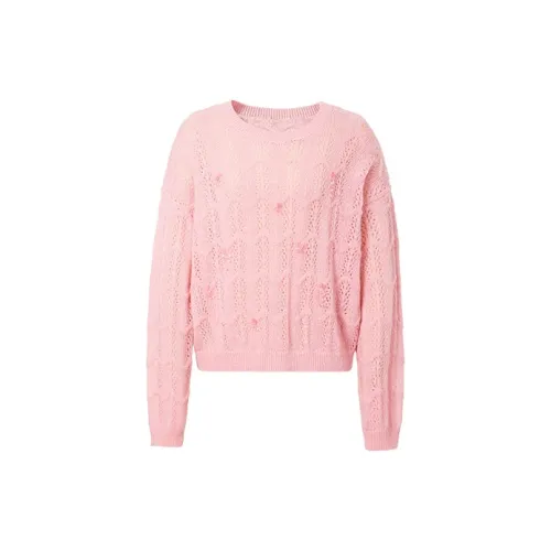 DESIGNICE Sweaters Women's Cherry Blossom Pink