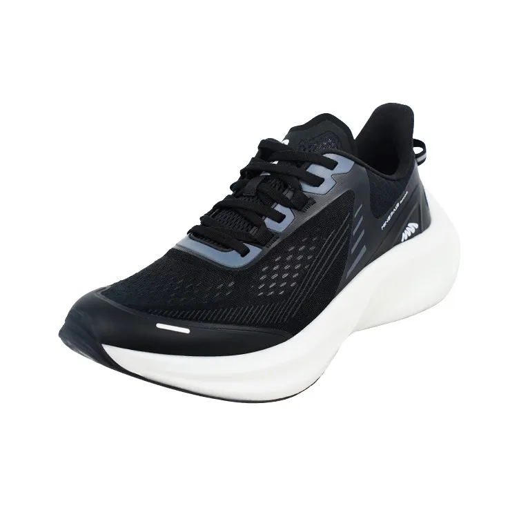 MINEPAIR Non slip Lightweight Low Top Casual Shoes Unisex Black Serenity Mirror-2