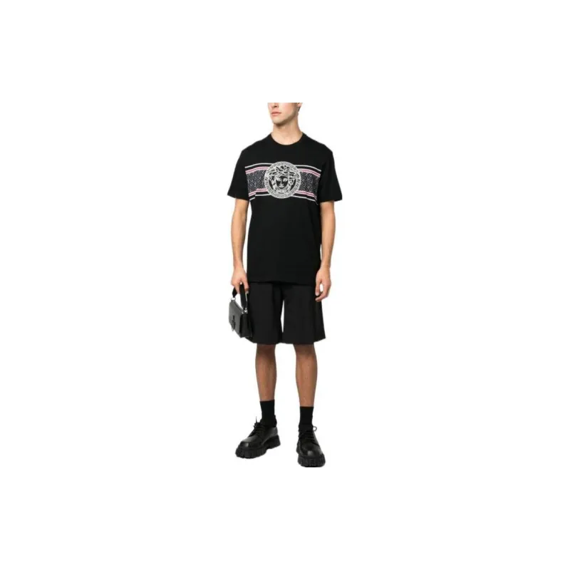VERSACE Medusa Printed Crewneck T-Shirt-1