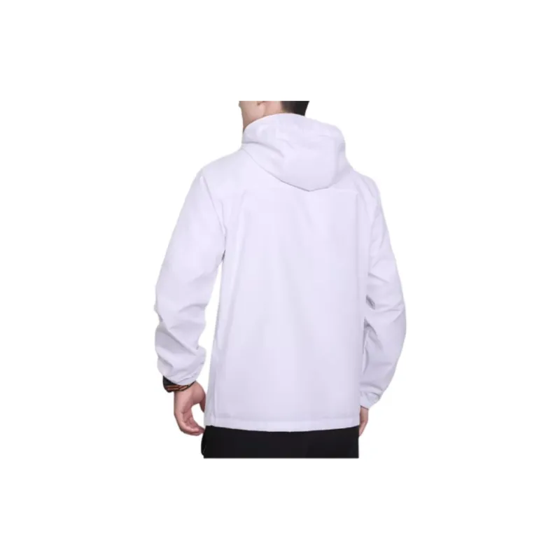 QIAODAN Trench Coat Men's Jordan White-1