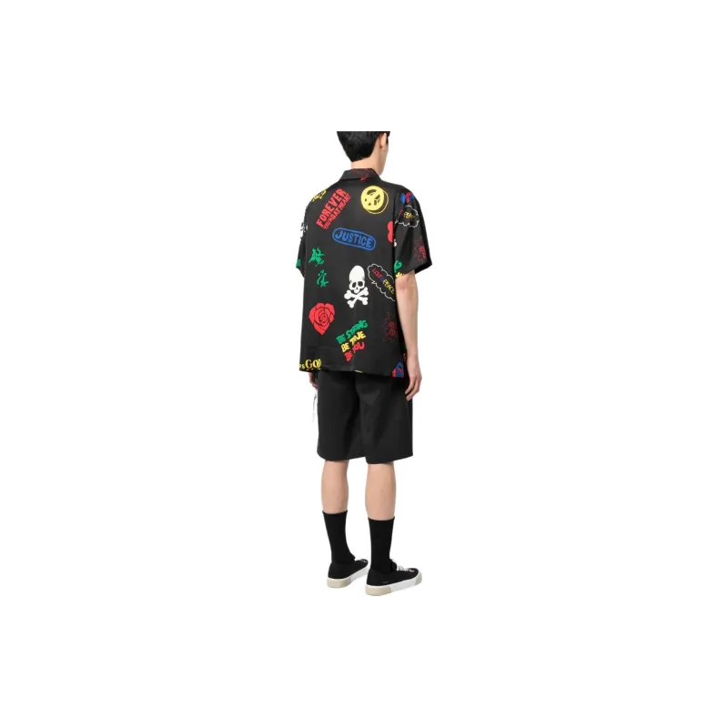 Mastermind All Over Design Velour Tee-2