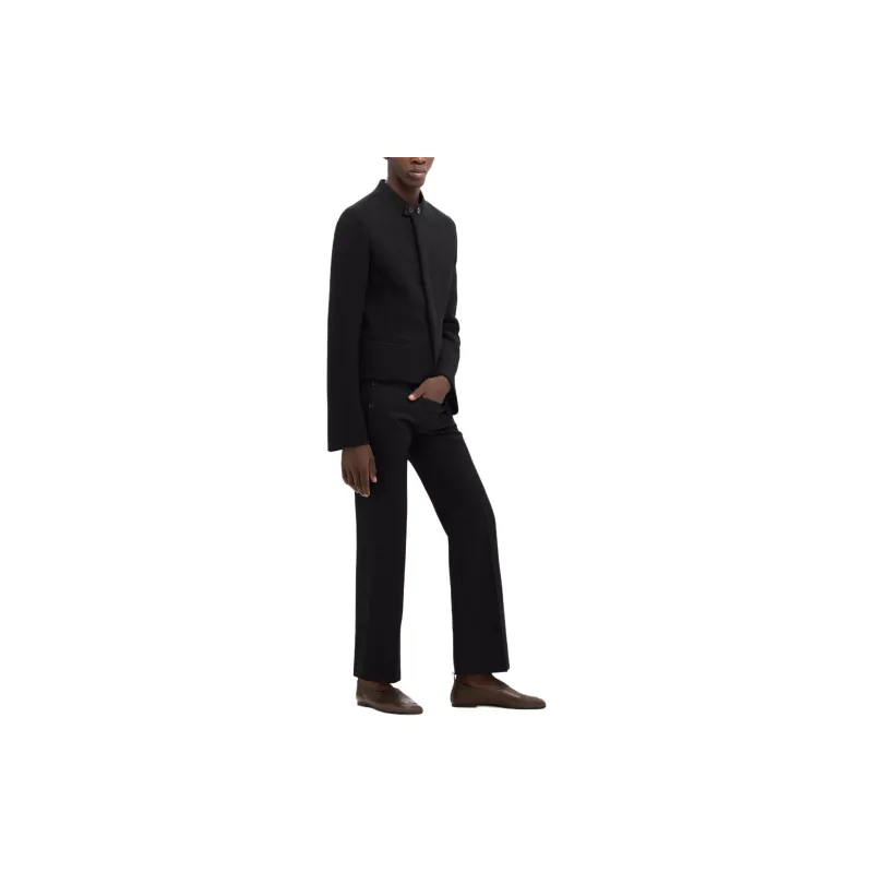 COURREGES Flared Wool Trousers-3