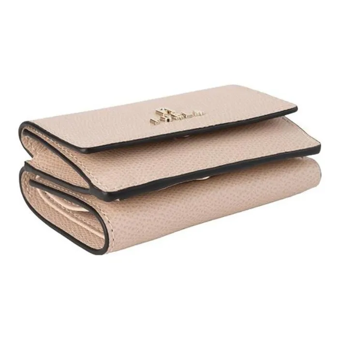 Furla Leather Wallet Mini Women's Apricot-3