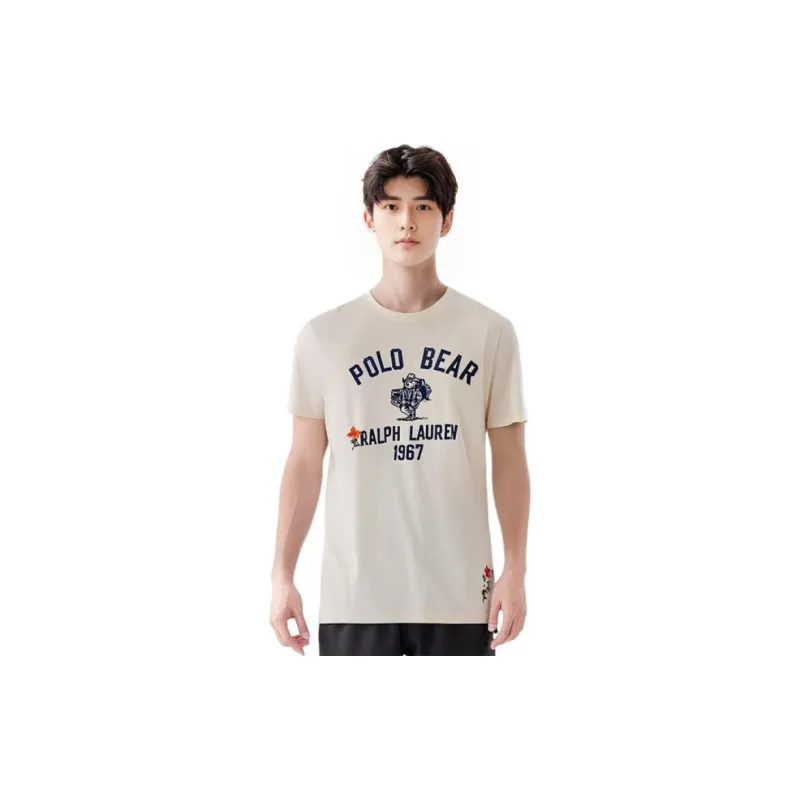 Polo Ralph Lauren T Shirts Men Ecru-3
