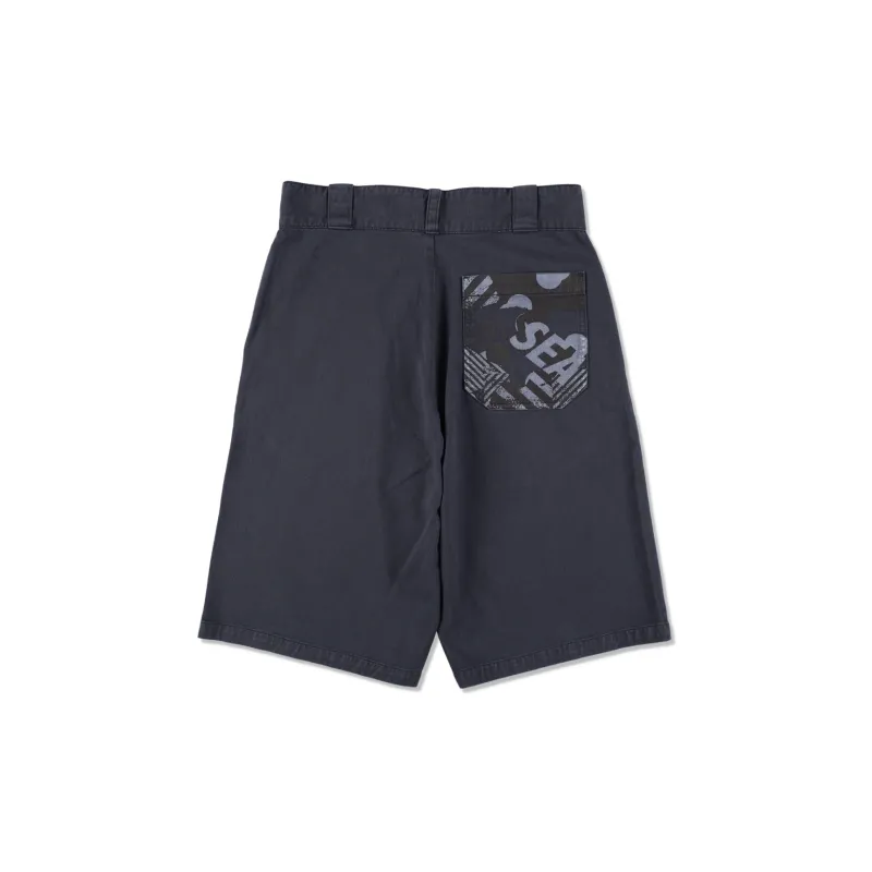 WIND AND SEA VOLCOM Collaboration Casual Shorts Unisex Black-1