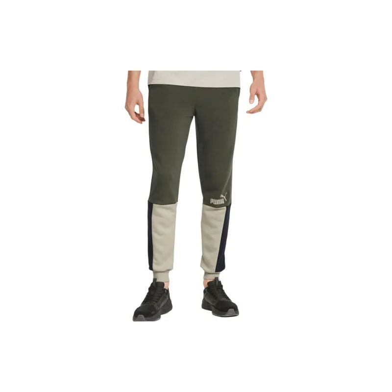PUMA Knitted Sweatpants Men's Green-4