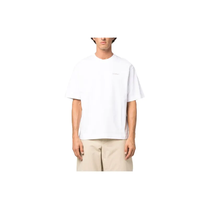 OFF WHITE T Shirts Men White-1