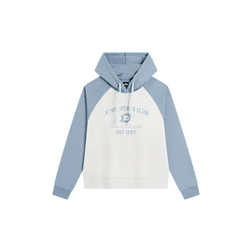 XTEP Sweatshirts Women's Misty Blue/Good White