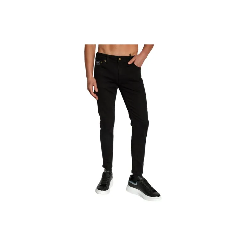 VERSACE JEANS Logo Patch Skinny Jeans-1