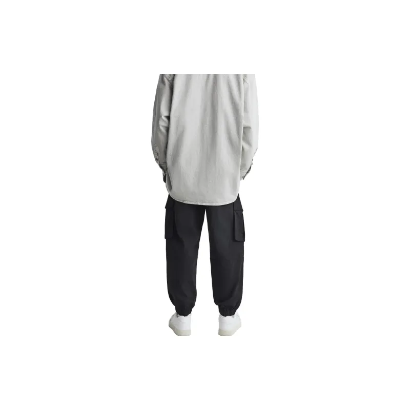 ZARA Cargo Pants Men Black-3
