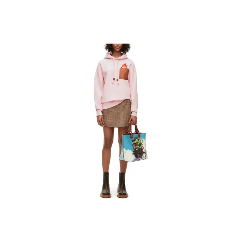 LOEWE LOEWE X Howl's Moving Castle Sweatshirt Unisex Pink-2