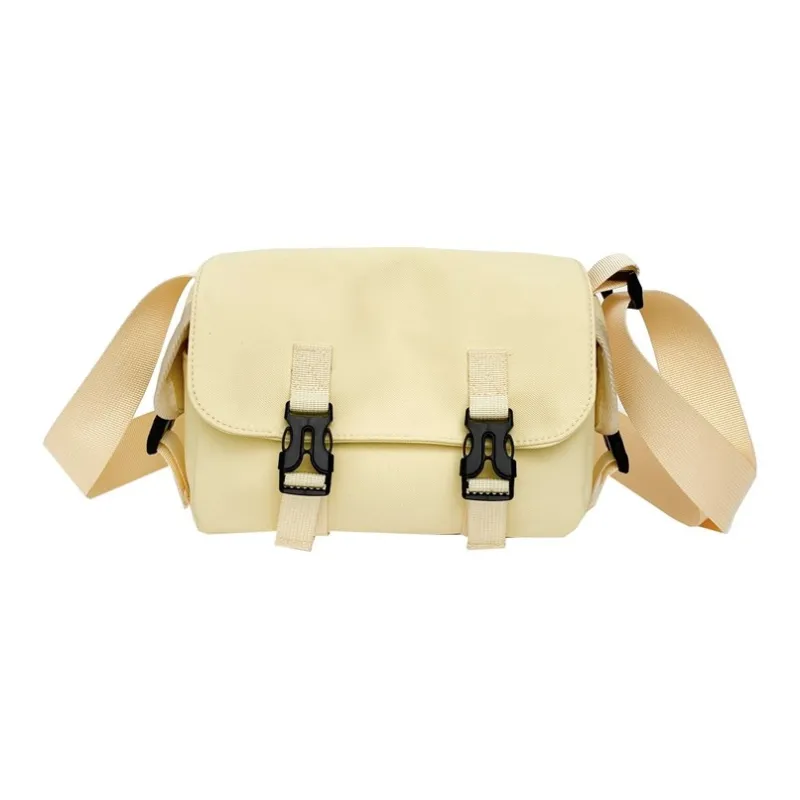 Yalu Nylon Messenger Bag/Crossbody Bag Regular Women's Khaki/Black/Blue/Purple/Yellow/Ecru-12
