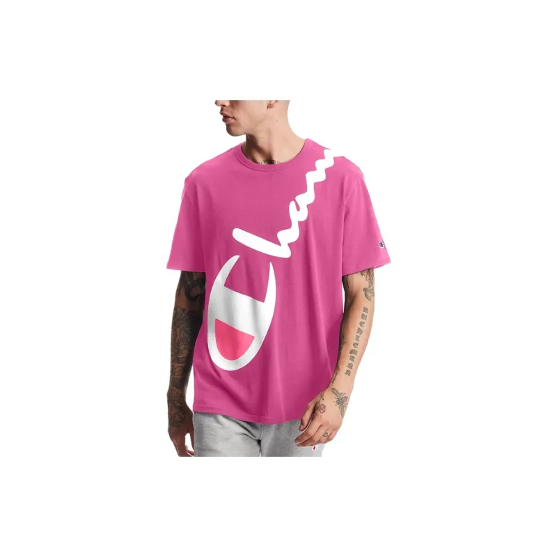 Champion T Shirt Unisex Pink US Version-2