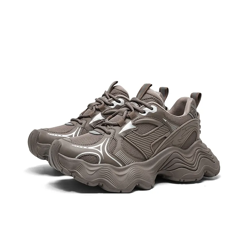 CHERYKALLY Cushioning Anti Slip And Wear Resistant Height Increasing Low Top Chunky Sneakers Women's-13