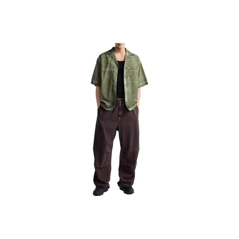 ZARA Short Sleeved Shirt Men's Khaki-2