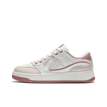 Kappa Anti Slip Wear Resistant Low Top Skateboard Shoes Women's Classic White/Milk Tea Pink
